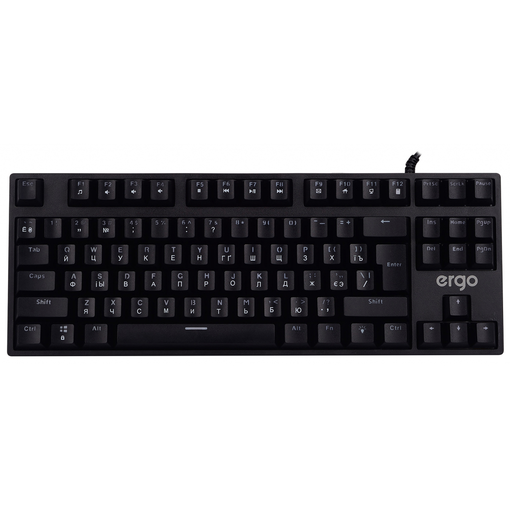 Клавиатура Ergo KB-915 TKL Blue Switch USB Black (KB-915) - 9 Клавиатура Ergo KB-915 TKL Blue Switch USB Black (KB-915) - 9