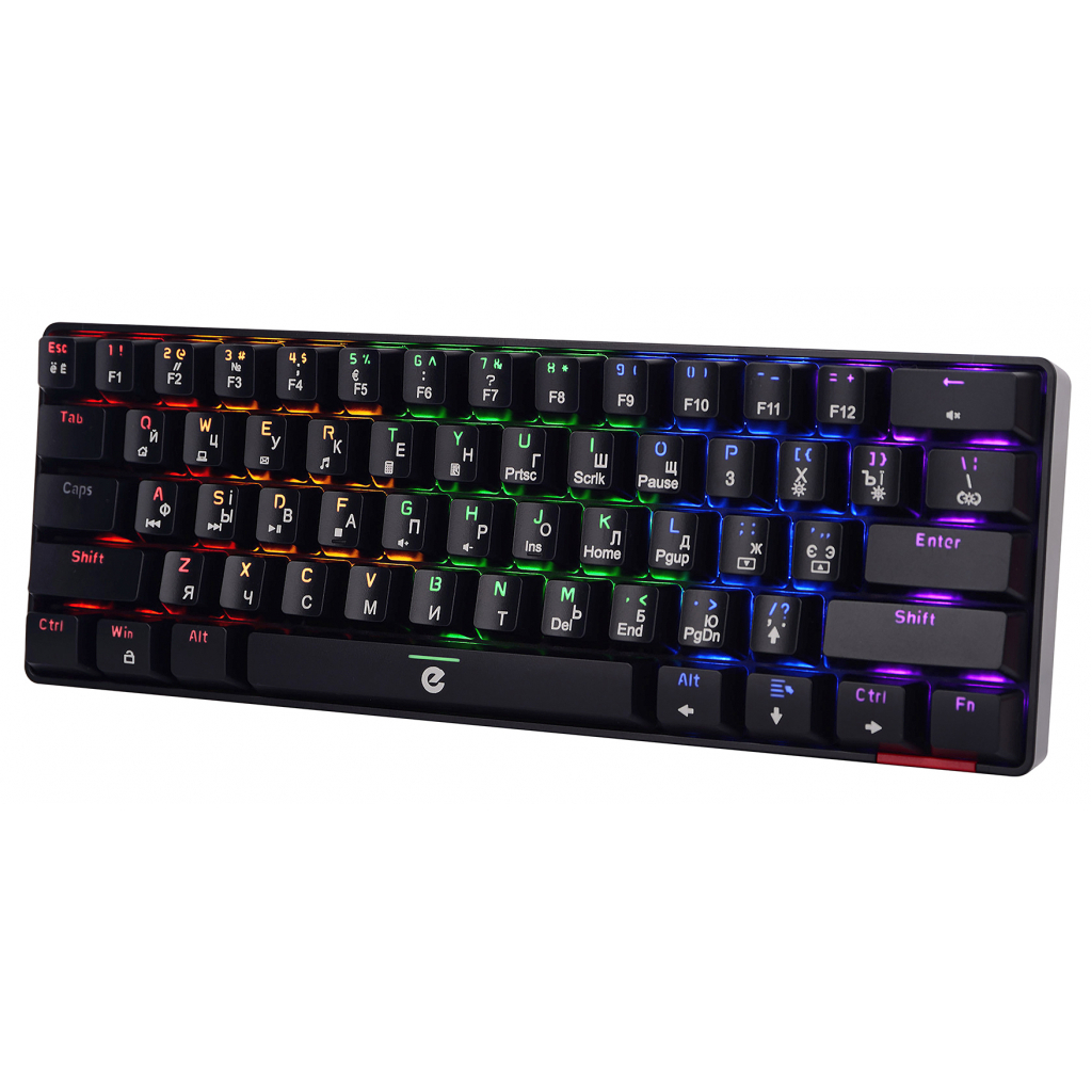 Клавиатура Ergo KB-930 Mini Blue Switch USB Black (KB-930) - 4