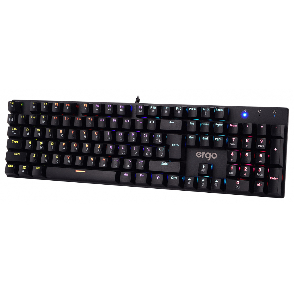 Клавиатура Ergo KB-960 Blue Switch USB Black (KB-960) - 4 Клавиатура Ergo KB-960 Blue Switch USB Black (KB-960) - 4