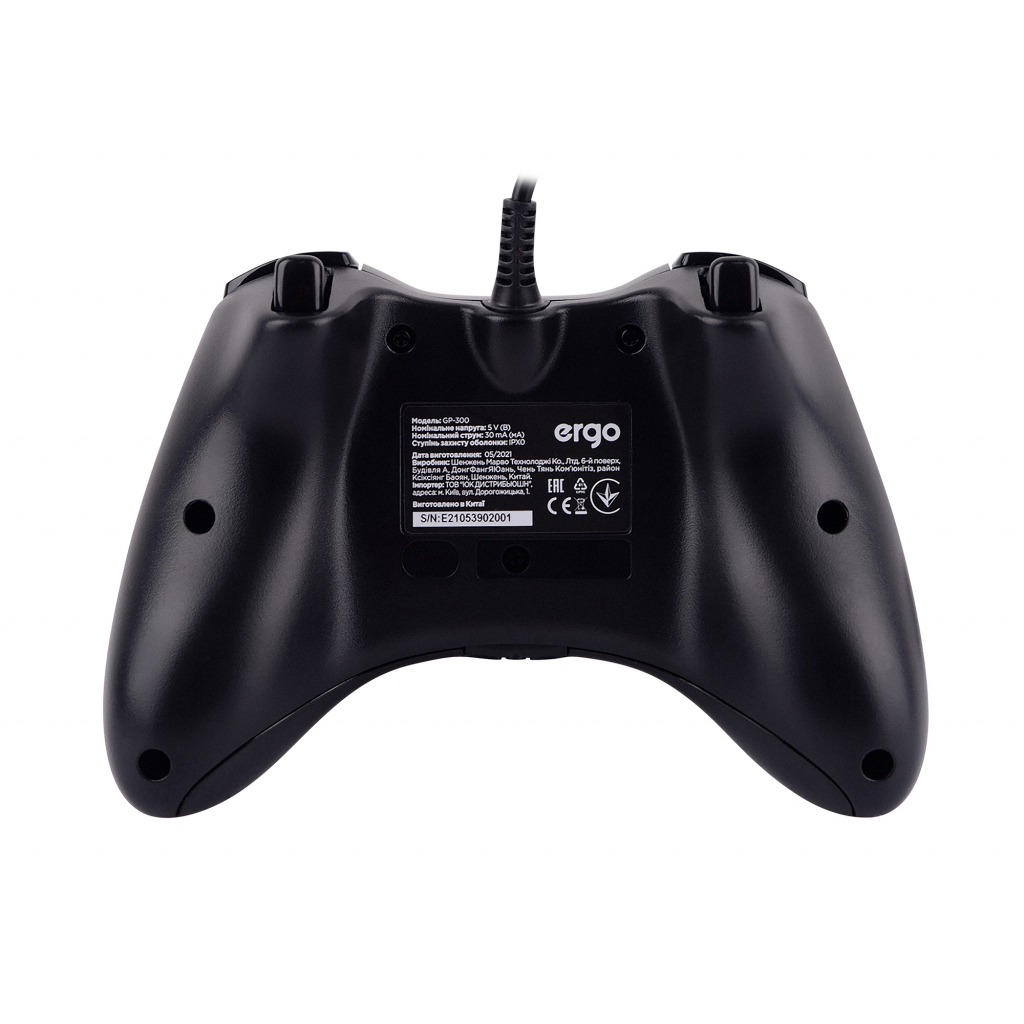Геймпад Ergo GP-300 USB Black (GP-300) - 4 Геймпад Ergo GP-300 USB Black (GP-300) - 4