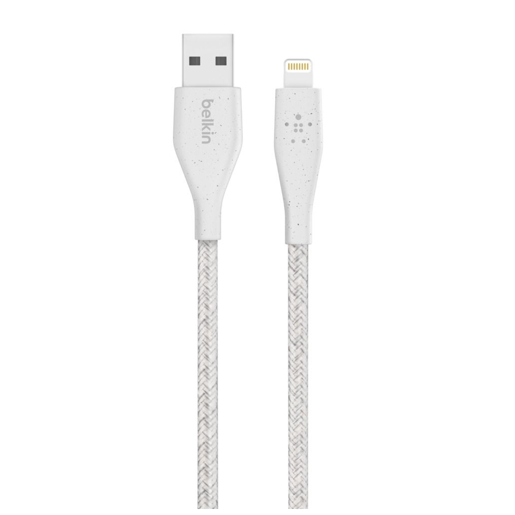 Дата кабель USB 2.0 AM to Lightning 3.0m DuraTek Plus white Belkin (F8J236BT10-WHT) - 2 Дата кабель USB 2.0 AM to Lightning 3.0m DuraTek Plus white Belkin (F8J236BT10-WHT) - 2