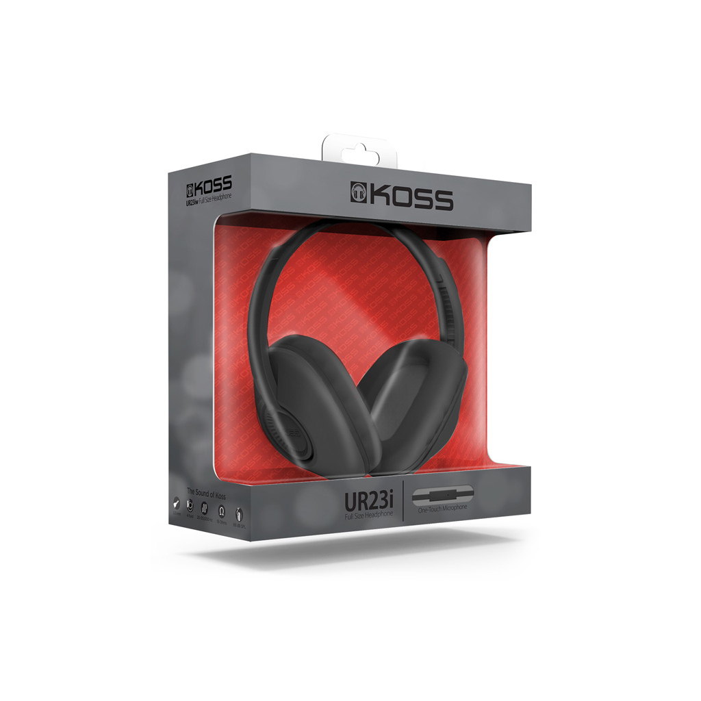 Наушники Koss UR23iK Over-Ear Mic Black (195083.101) - 1
