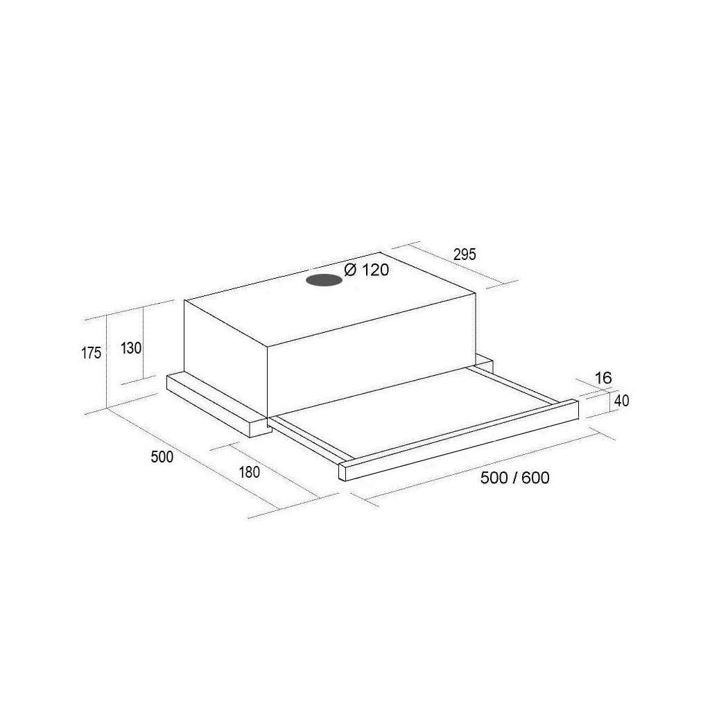 Вытяжка кухонная Borgio BLT (TR) 50 BLACK (РН015925) - 1