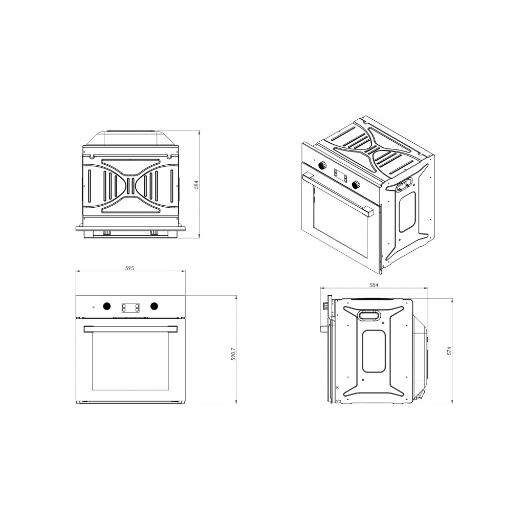 Вытяжка кухонная Jantar GSK 6015 BL - 3 Вытяжка кухонная Jantar GSK 6015 BL - 3