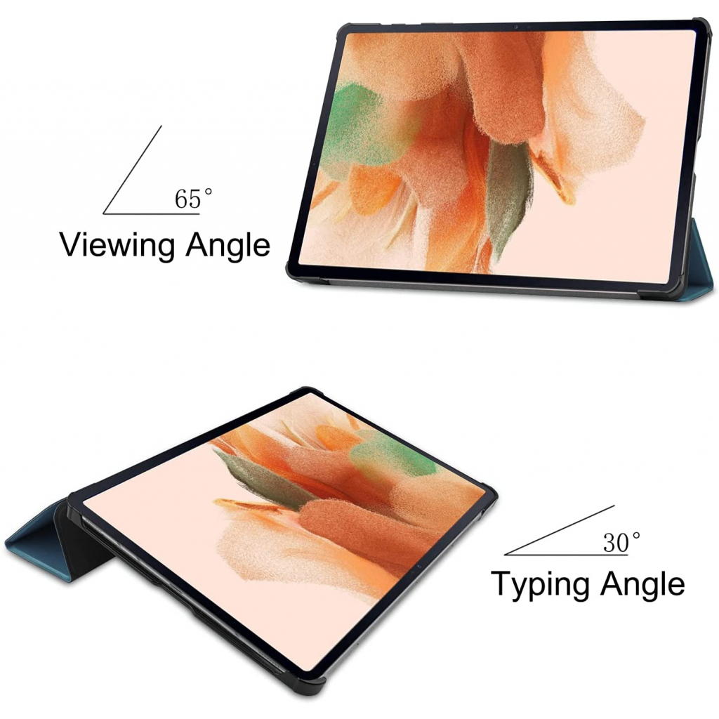 Чехол для планшета BeCover Samsung Tab S7 FE 12.4 SM-T730/SM-T735/S8 Plus 5G SM-X800/SM-X806 Dark Green (706701) - 3