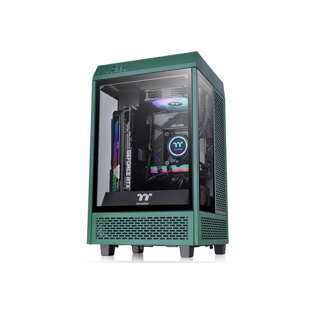 Корпус ThermalTake Tower 100 TG Racing Green (CA-1R3-00SCWN-00) - 5 Корпус ThermalTake Tower 100 TG Racing Green (CA-1R3-00SCWN-00) - 5
