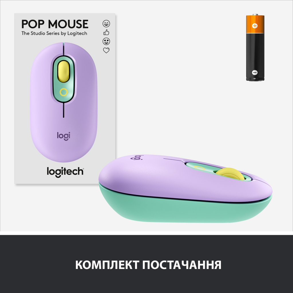 Мышка Logitech POP Mouse Bluetooth Daydream Mint (910-006547) - 7