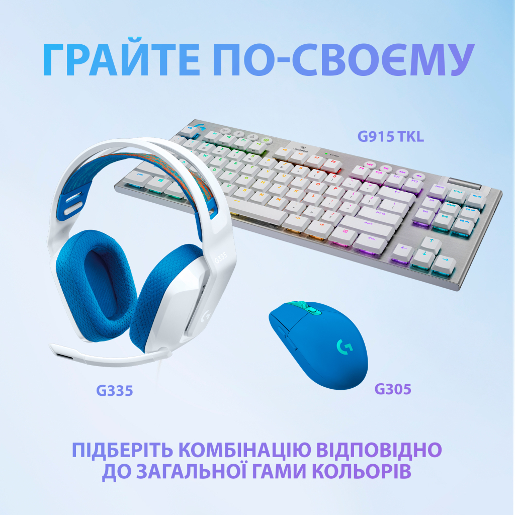 Наушники Logitech G335 Wired Gaming White (981-001018) - 7