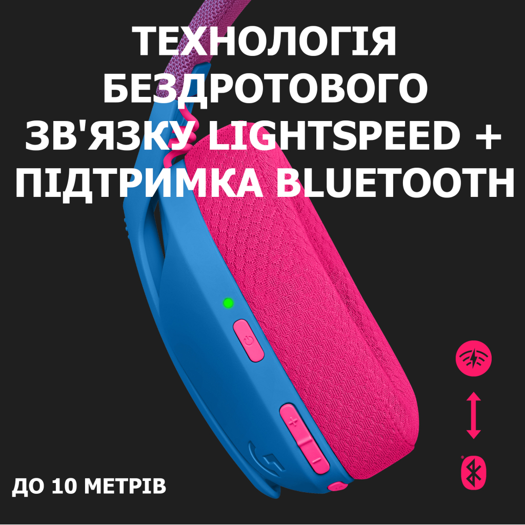 Наушники Logitech G435 Lightspeed Wireless Gaming Headset Blue (981-001062) - 2 Наушники Logitech G435 Lightspeed Wireless Gaming Headset Blue (981-001062) - 2