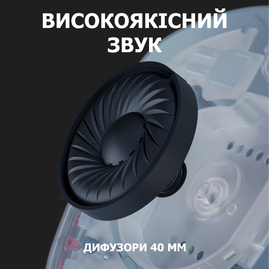 Наушники Logitech G435 Lightspeed Wireless Gaming Headset Blue (981-001062) - 3 Наушники Logitech G435 Lightspeed Wireless Gaming Headset Blue (981-001062) - 3
