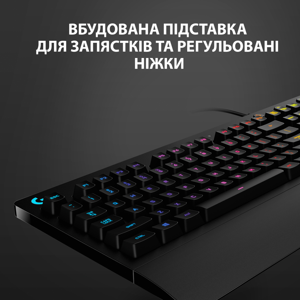 Клавиатура Logitech G213 Prodigy Gaming Keyboard USB UKR (920-010740) - 4