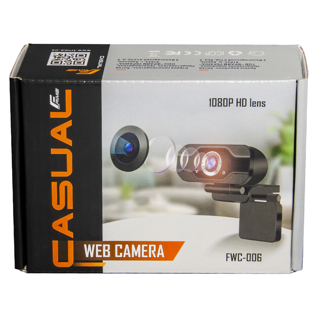 Веб-камера Frime FHD Black (FWC-006) - 6