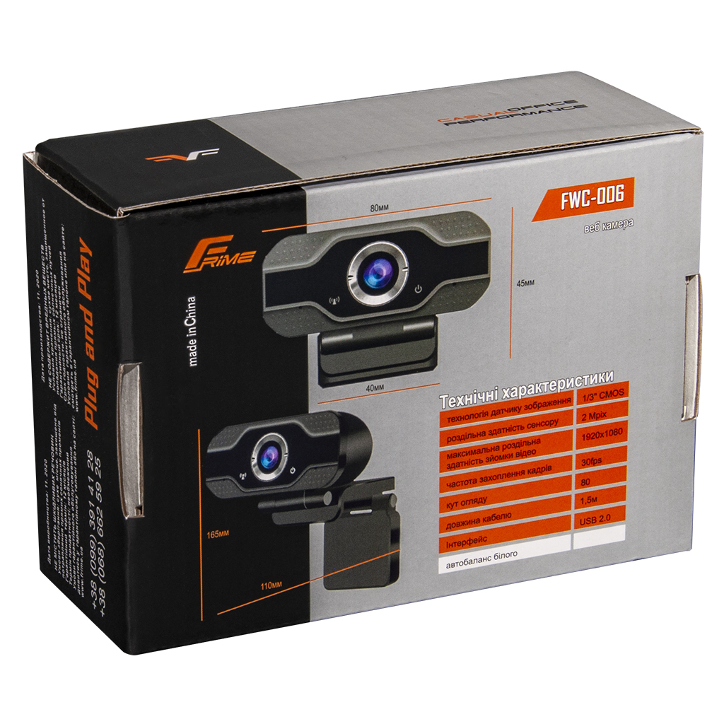 Веб-камера Frime FHD Black (FWC-006) - 7