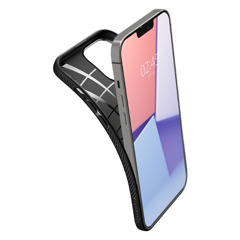 Чехол для моб. телефона Spigen Apple iPhone 13 Pro Liquid Air, Matte Black (ACS03258) - 4