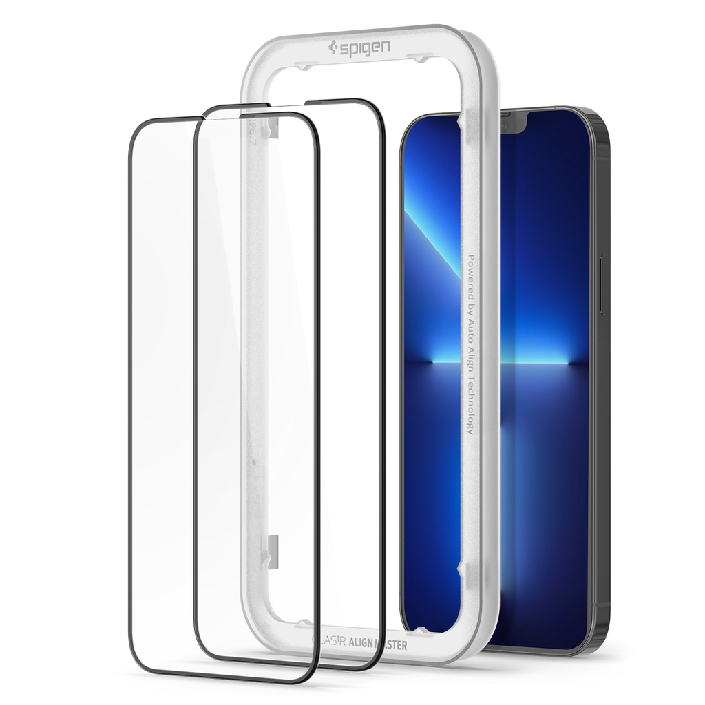 Стекло защитное Spigen Apple Iphone 13 Pro Max tR Align Master FC Black (2 Pack) (AGL03377) - 2 Стекло защитное Spigen Apple Iphone 13 Pro Max tR Align Master FC Black (2 Pack) (AGL03377) - 2
