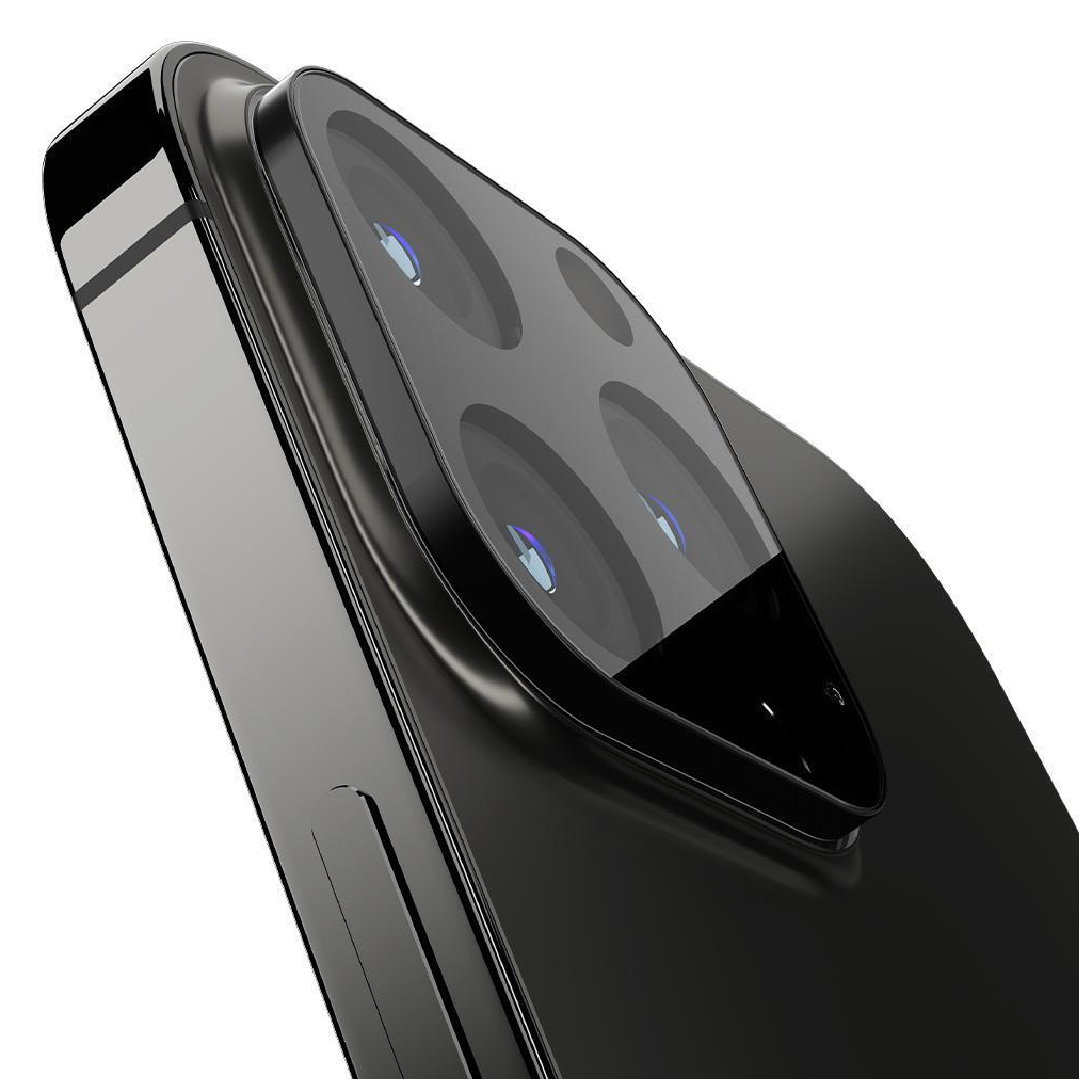 Стекло защитное Spigen Apple Iphone 13 Pro Max/13 Pro Camera tR Optik, Black (2P) (AGL03381) - 8