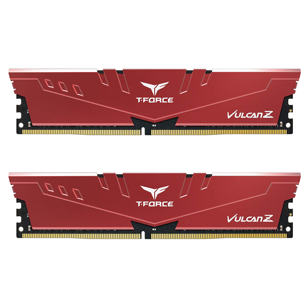 Модуль памяти для компьютера DDR4 32GB (2x16GB) 3200 MHz T-Force Vulcan Z Red Team (TLZRD432G3200HC16CDC01) - 2