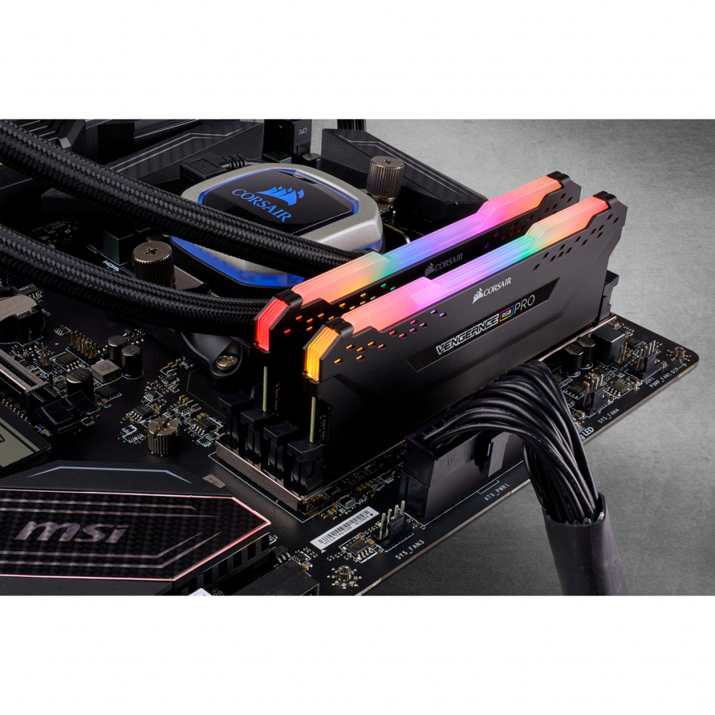 Модуль памяти для компьютера DDR4 16GB (2x8GB) 3600 MHz Vengeance RGB PRO Corsair (CMW16GX4M2Z3600C18) - 3 Модуль памяти для компьютера DDR4 16GB (2x8GB) 3600 MHz Vengeance RGB PRO Corsair (CMW16GX4M2Z3600C18) - 3