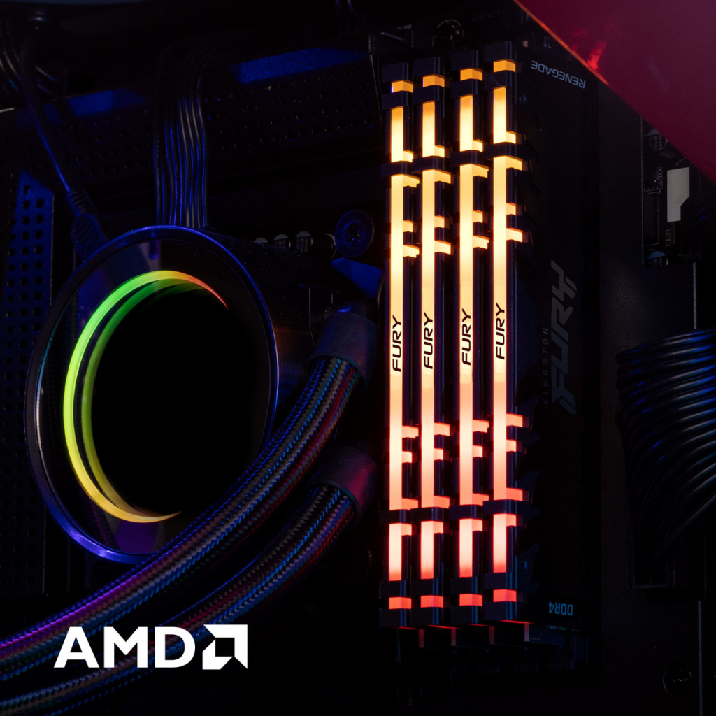 Модуль памяти для компьютера DDR4 64GB (4x16GB) 3200 MHz Renegade RGB Black Kingston Fury (ex.HyperX) (KF432C16RB1AK4/64) - 4 Модуль памяти для компьютера DDR4 64GB (4x16GB) 3200 MHz Renegade RGB Black Kingston Fury (ex.HyperX) (KF432C16RB1AK4/64) - 4