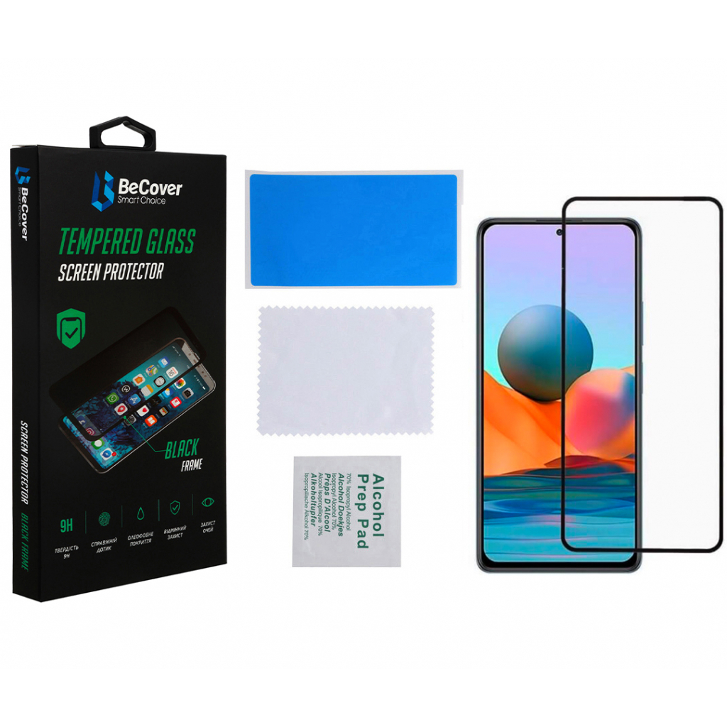 Стекло защитное BeCover Xiaomi Poco M4 Pro 5G Black (707041) - 1 Стекло защитное BeCover Xiaomi Poco M4 Pro 5G Black (707041) - 1