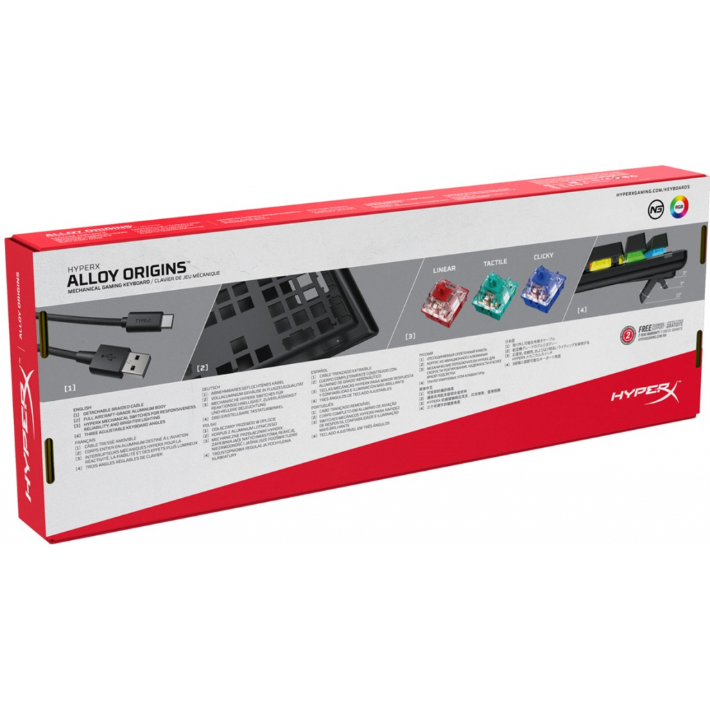 Клавиатура HyperX Alloy Origins HX Red (4P4F6AX) - 6