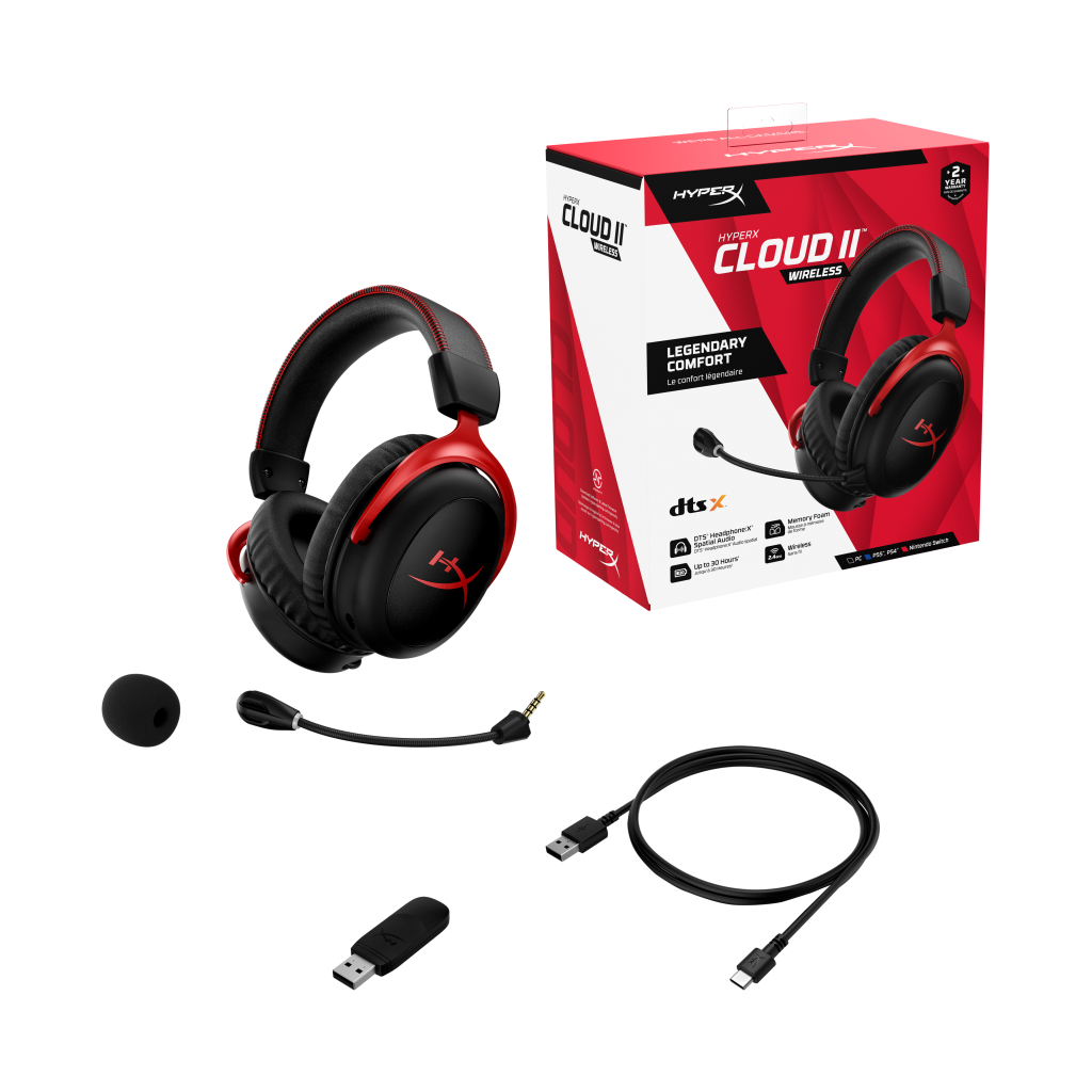 Наушники HyperX Cloud II Wireless Black-red (4P5K4AA) - 6