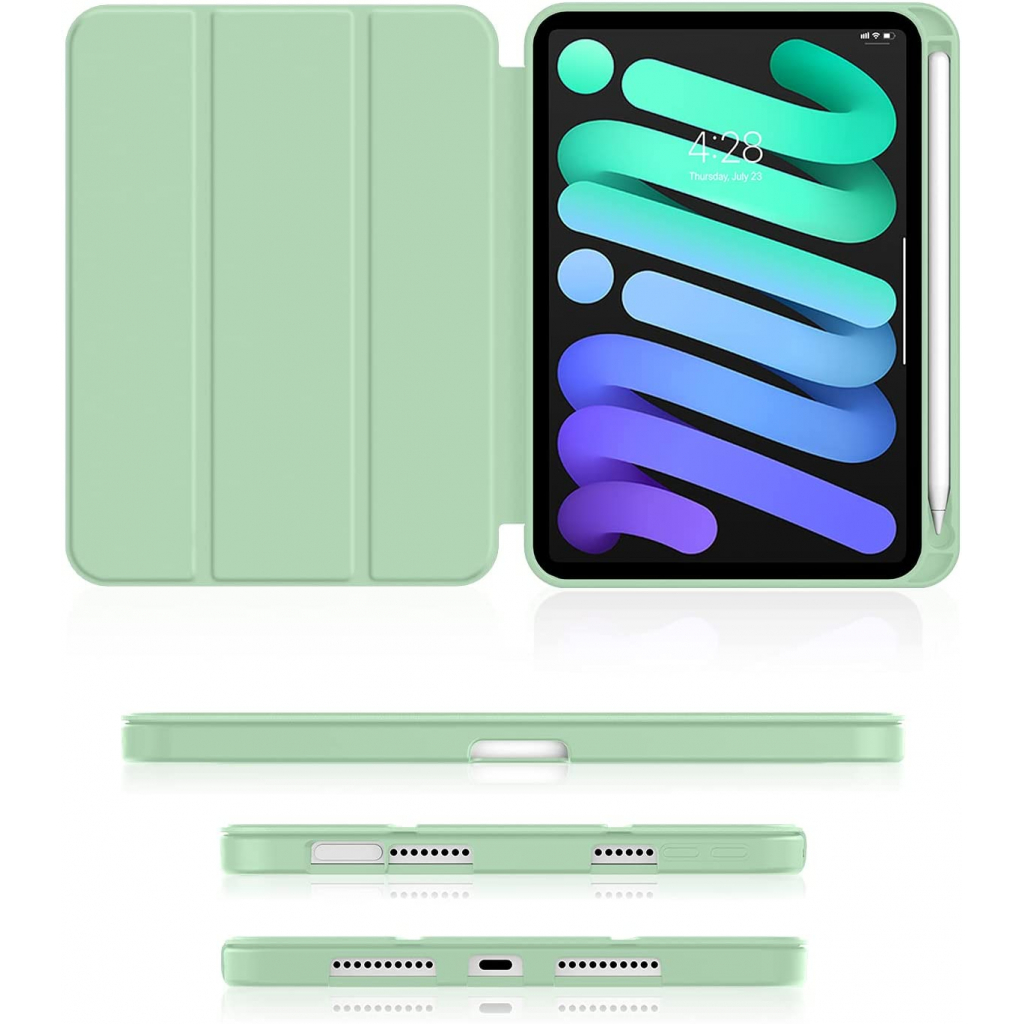 Чехол для планшета BeCover Direct Charge Pen Apple iPad mini 6 2021 Green (706786) - 2 Чехол для планшета BeCover Direct Charge Pen Apple iPad mini 6 2021 Green (706786) - 2