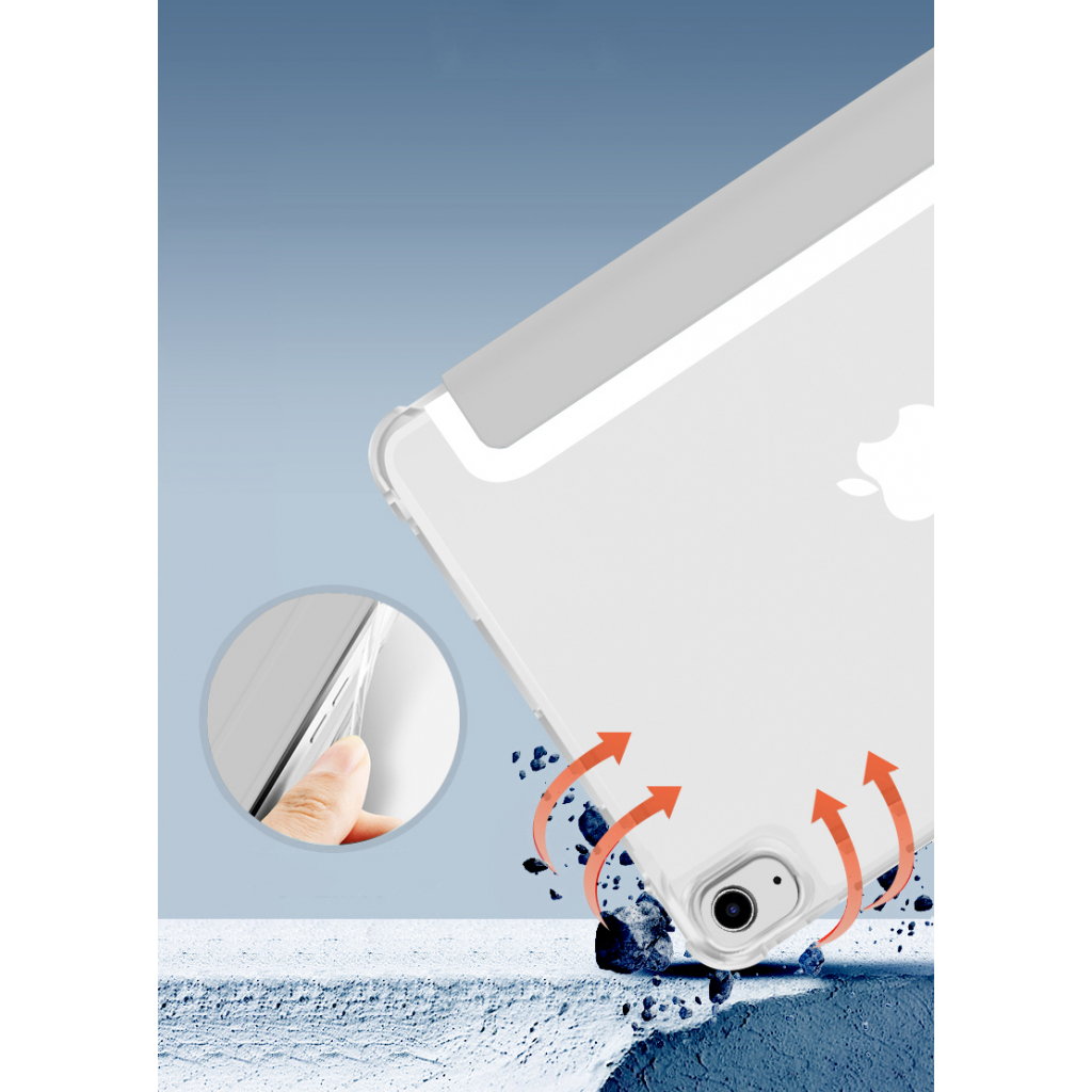 Чехол для планшета BeCover Soft Edge Pencil Apple iPad mini 6 2021 Gray (706806) - 3