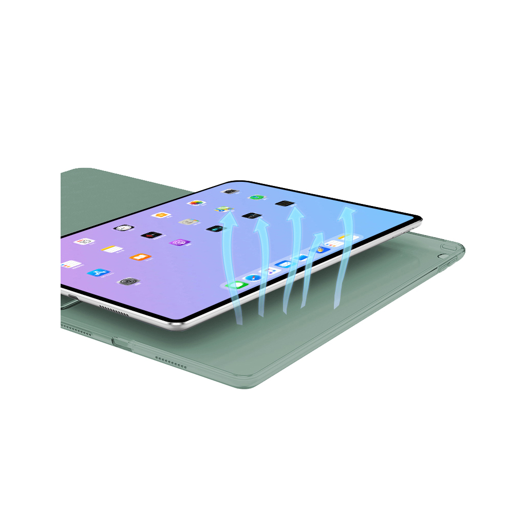 Чехол для планшета BeCover Tri Fold Hard Apple iPad mini 6 2021 Dark Green (706854) - 2