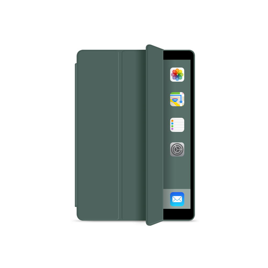 Чехол для планшета BeCover Tri Fold Soft TPU Apple iPad mini 6 2021 Dark Green (706721) - 1