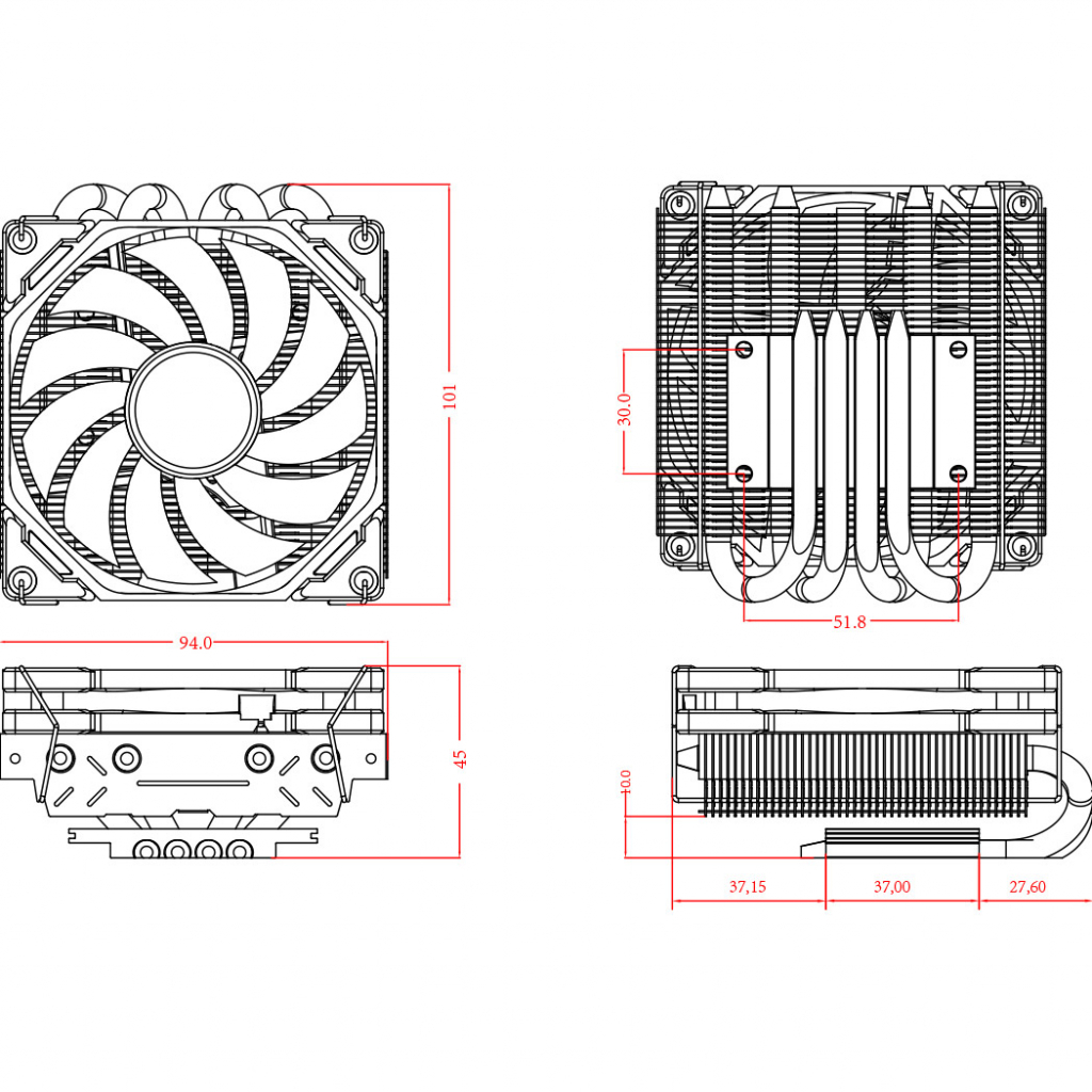 Кулер для процессора ID-Cooling IS-40X V2 - 7