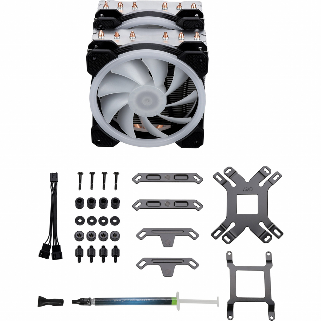 Кулер для процессора Gelid Solutions Glacier RGB 240 TDP (CC-Glacier-01-A) - 4