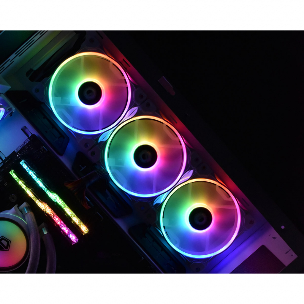 Кулер для корпуса ID-Cooling ZF-12025-ARGB-SNOW - 4