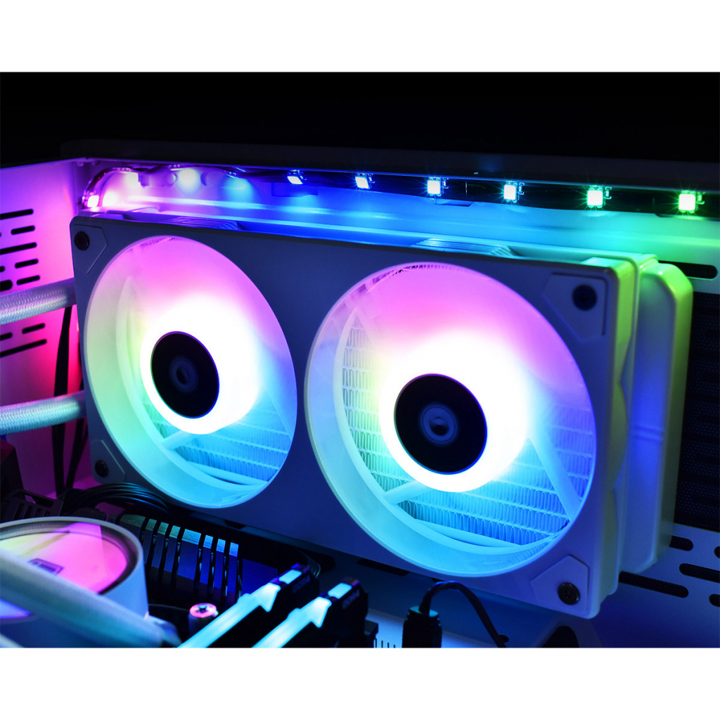 Кулер для корпуса ID-Cooling Icefan 240 ARGB Snow - 4 Кулер для корпуса ID-Cooling Icefan 240 ARGB Snow - 4