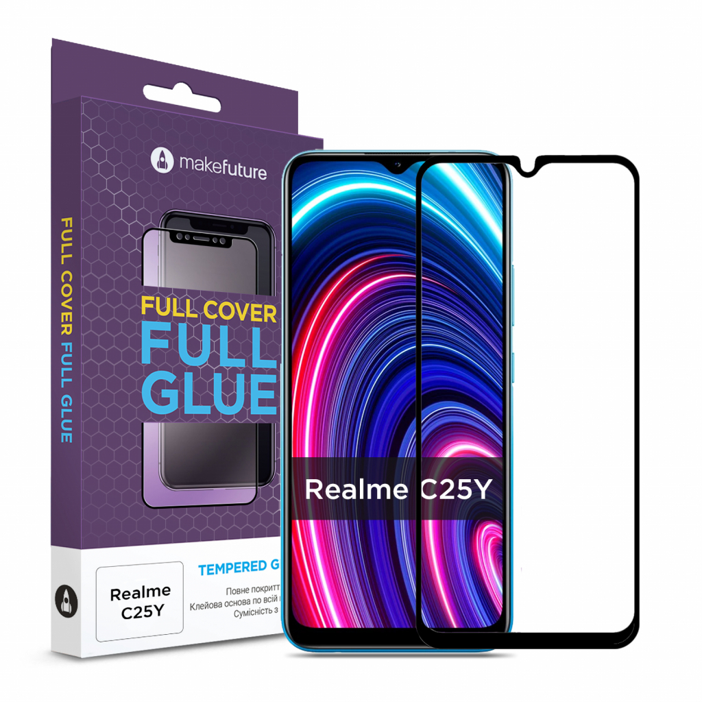Стекло защитное MakeFuture Realme C25Y (MGF-RC25Y)