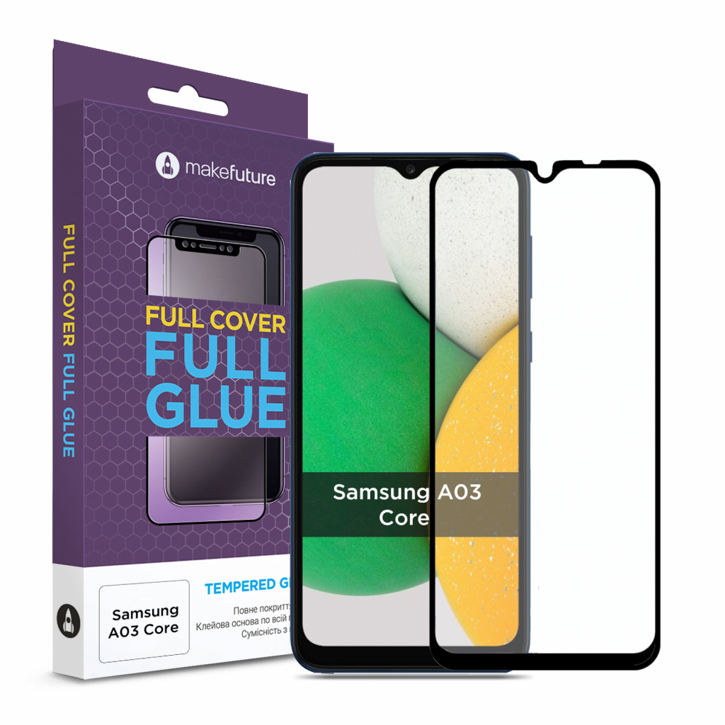 Стекло защитное MakeFuture Samsung A03 Core (MGF-SA03C) Стекло защитное MakeFuture Samsung A03 Core (MGF-SA03C)