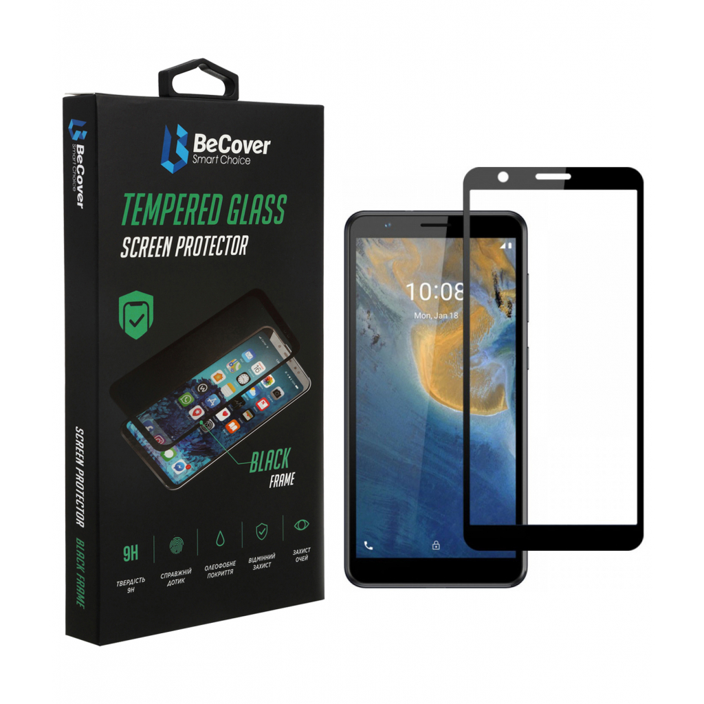 Стекло защитное BeCover ZTE Blade A31 Black (707166)