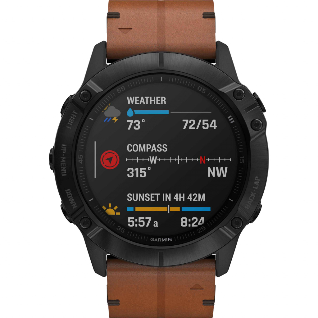 Смарт-часы Garmin fenix 6X, Pro and Sapphire editions, Sapphire, Black DLC wit (010-02157-14) - 2 Смарт-часы Garmin fenix 6X, Pro and Sapphire editions, Sapphire, Black DLC wit (010-02157-14) - 2