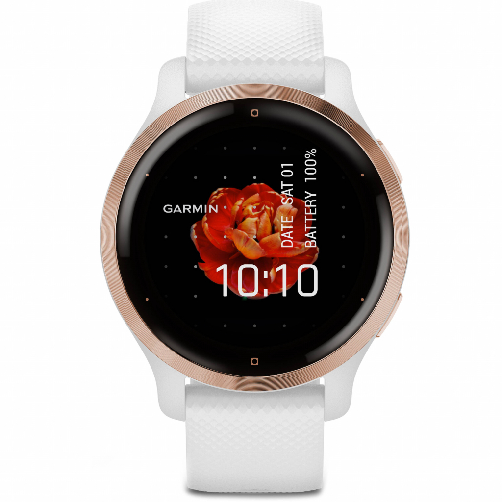 Смарт-часы Garmin Venu 2S, Rose Gold + White, GPS (010-02429-13) - 1