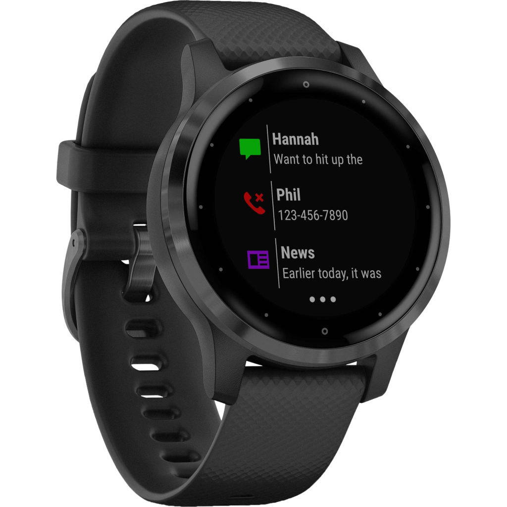 Смарт-часы Garmin vivoactive 4S, Black/Slate, GPS (010-02172-13) - 1 Смарт-часы Garmin vivoactive 4S, Black/Slate, GPS (010-02172-13) - 1