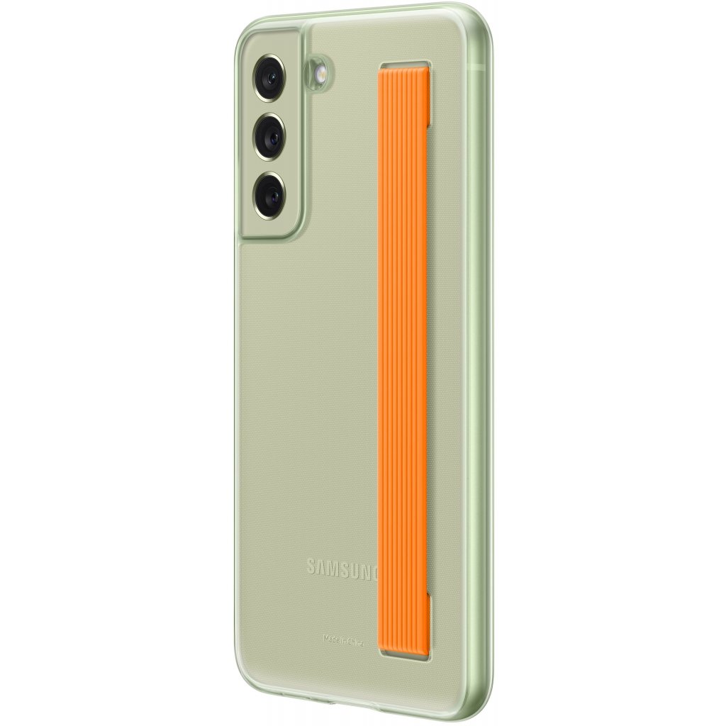 Чехол для моб. телефона Samsung Clear Strap Cover Galaxy S21 FE (G990) Olive Green (EF-XG990CMEGRU) - 3