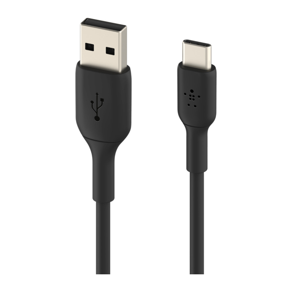 Дата кабель USB 2.0 AM to Type-C 1.0m PVC black Belkin (CAB001BT1MBK) - 1