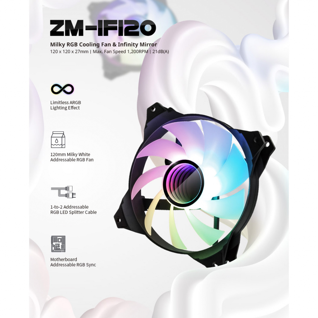 Кулер для корпуса Zalman Infinity Mirror (ZM-IF120) - 4 Кулер для корпуса Zalman Infinity Mirror (ZM-IF120) - 4