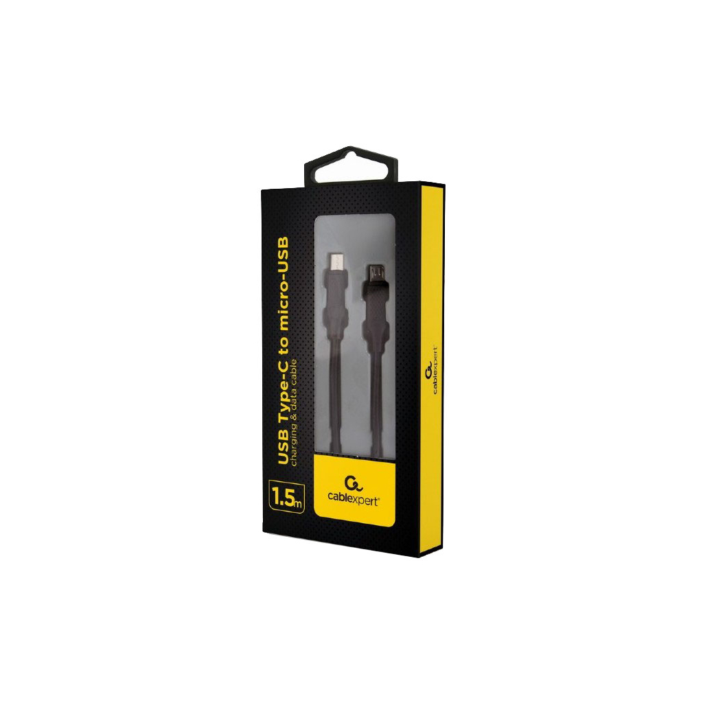 Дата кабель USB 2.0 Micro USB to USB-C 1.5m Cablexpert (CC-USB2-CMMBM-1.5M) - 1 Дата кабель USB 2.0 Micro USB to USB-C 1.5m Cablexpert (CC-USB2-CMMBM-1.5M) - 1