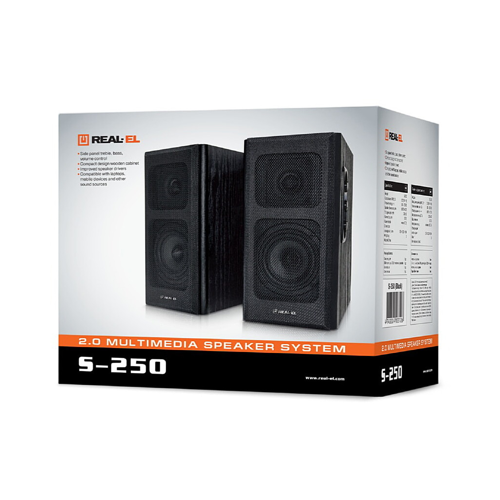 Акустическая система REAL-EL S-250 Black - 7