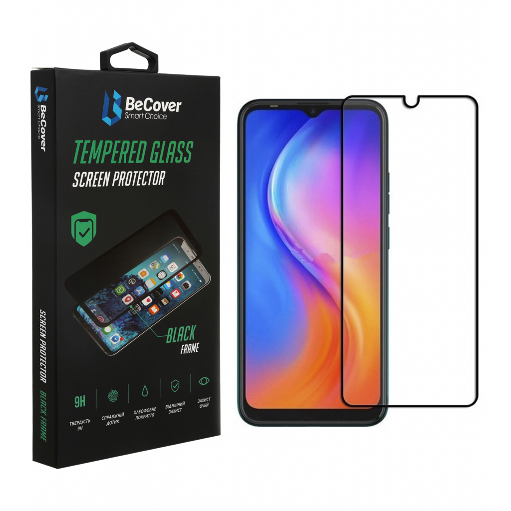 Стекло защитное BeCover Tecno Spark 6 Go Black (706911) (706911)