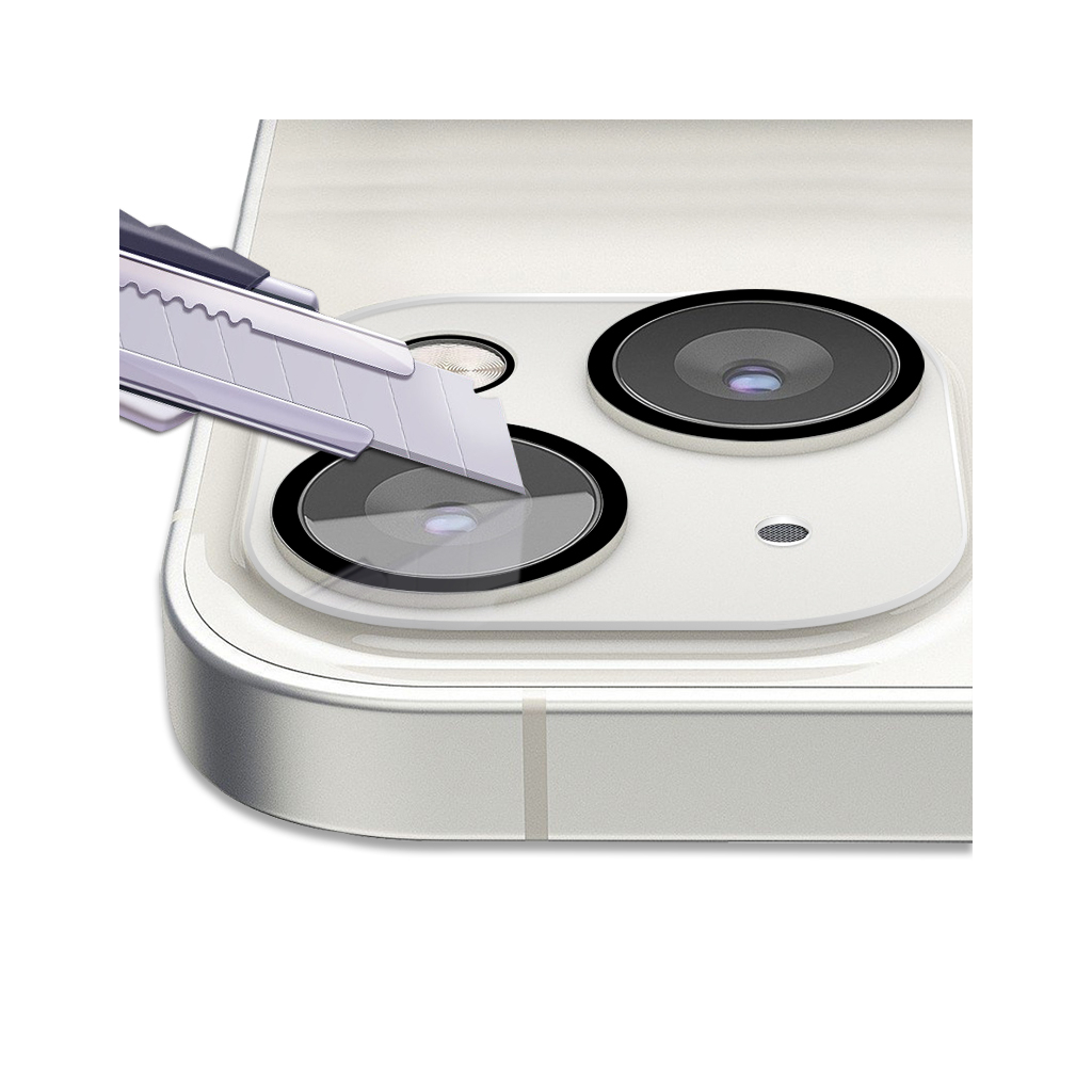 Стекло защитное BeCover Camera Apple iPhone 13 / 13 Mini Black (707024) - 4