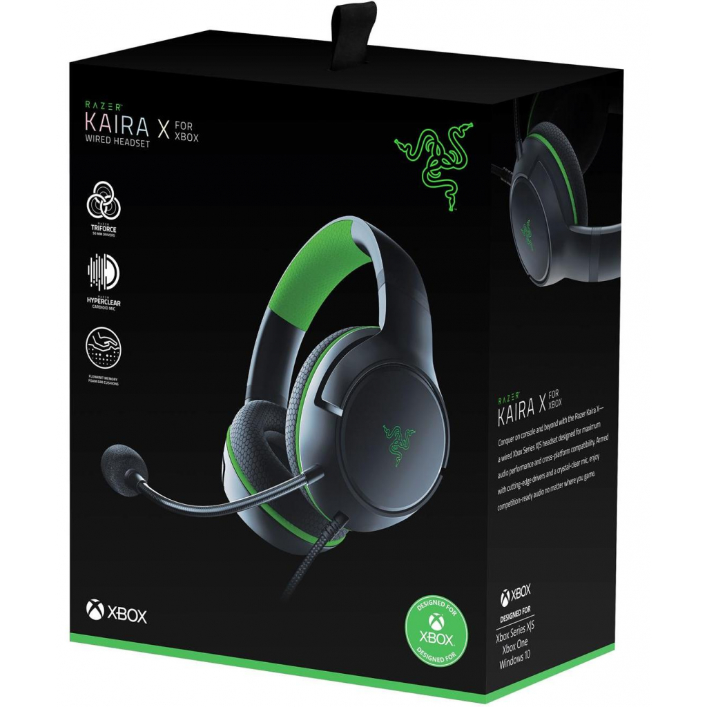 Наушники Razer Kaira X for Xbox Black (RZ04-03970100-R3M1) - 5