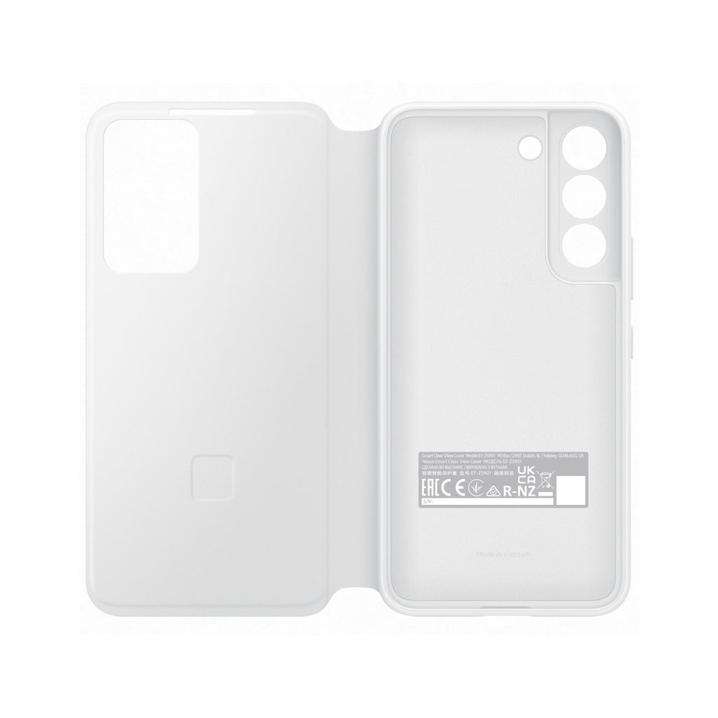 Чехол для моб. телефона Samsung Smart Clear View Cover Galaxy S22 White (EF-ZS901CWEGRU) - 3