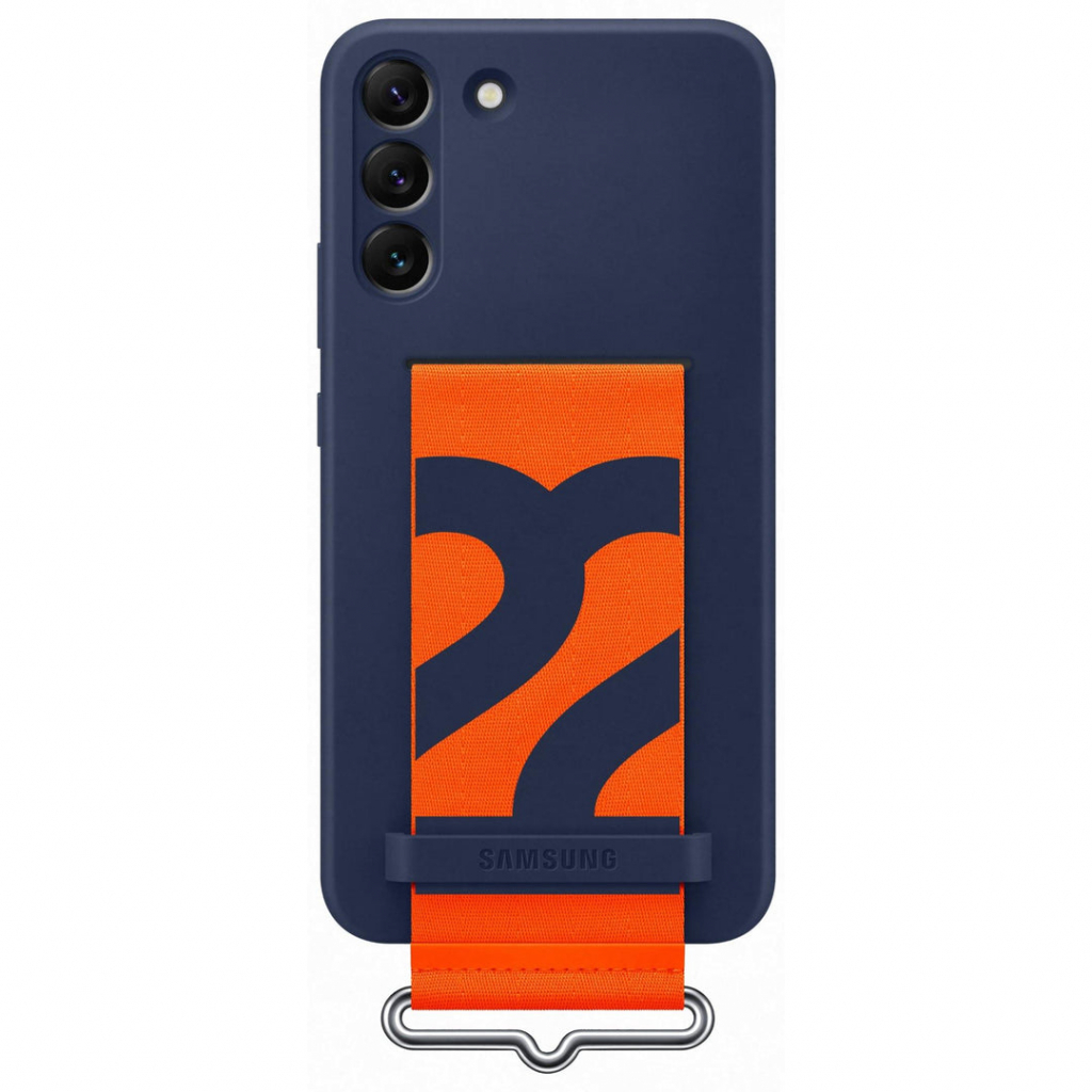Чехол для моб. телефона Samsung Silicone with Strap Cover Galaxy S22 Plus Navy (EF-GS906TNEGRU)
